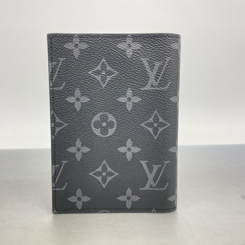 Louis Vuitton Pass Port Case Monogram Eclipse Couverture Pass Port Nm M64501