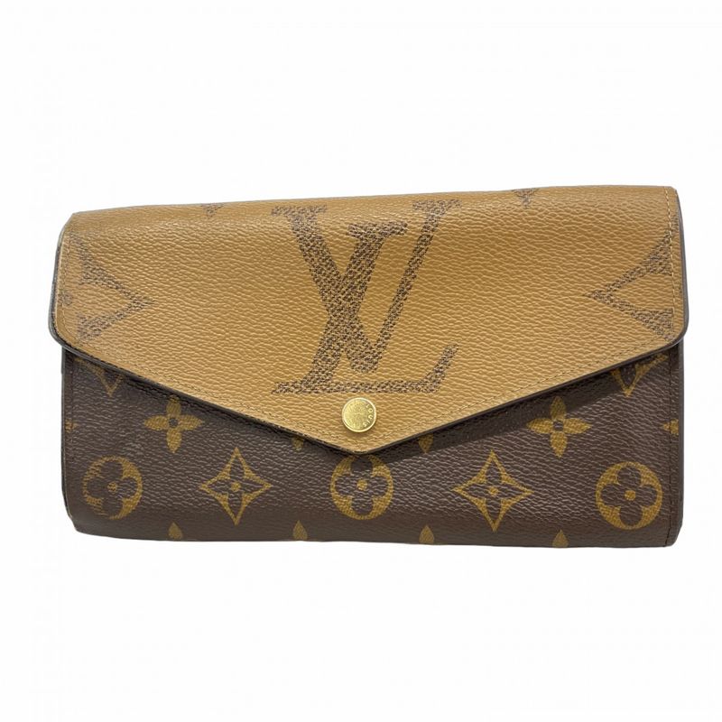 Louis Vuitton Long Wallet Monogram Giant Reverse Portefeuille Sarah M80726