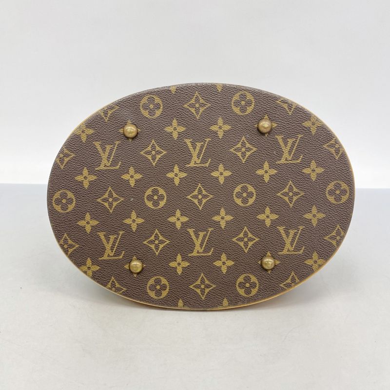 Louis Vuitton Tote Bag Monogram Bucket GM M42236 Brown Ladies