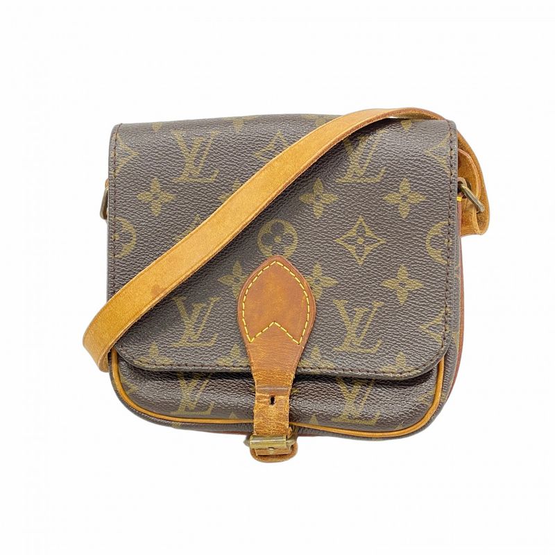 Louis Vuitton Shoulder Bag Monogram Mini Cartociere M51254 Brown Women's
