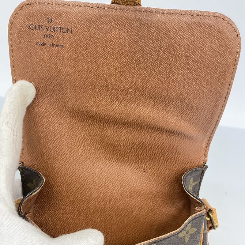 Louis Vuitton Shoulder Bag Monogram Mini Cartociere M51254 Brown Women's