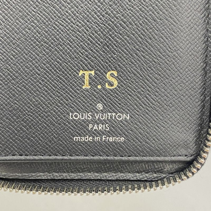 Louis Vuitton Long Wallet Damier Graphite Zippy Wallet Vertical N63095 Black