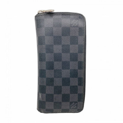 Louis Vuitton Long Wallet Damier Graphite Zippy Wallet Vertical N63095 Black