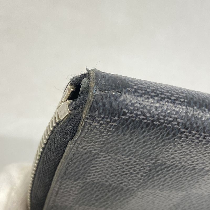 Louis Vuitton Long Wallet Damier Graphite Zippy Wallet Vertical N63095 Black