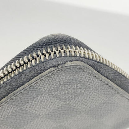 Louis Vuitton Long Wallet Damier Graphite Zippy Wallet Vertical N63095 Black