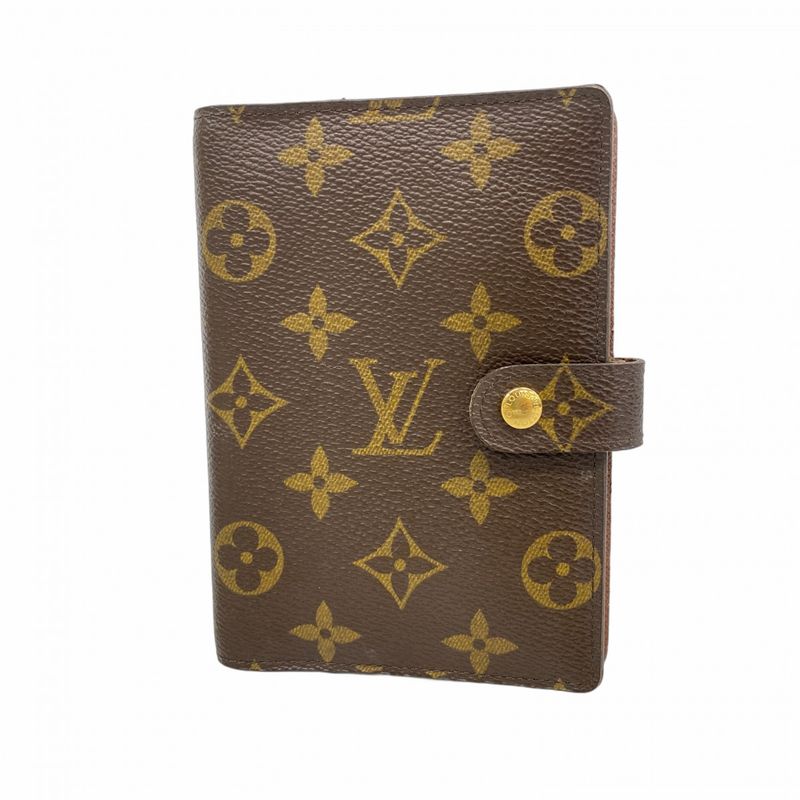 Louis Vuitton Notebook Cabas Monogram Agenda PM R20005 Brown Men Women Unisex