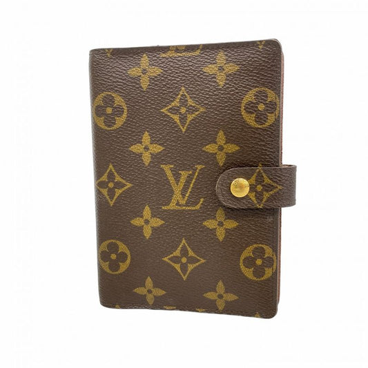Louis Vuitton Notebook Cabas Monogram Agenda PM R20005 Brown Men Women Unisex