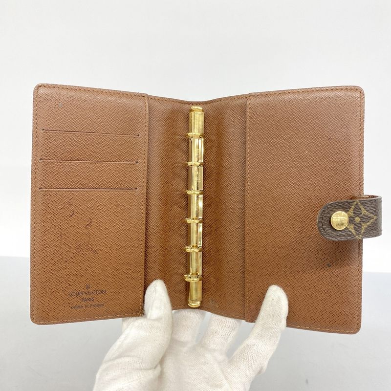 Louis Vuitton Notebook Cabas Monogram Agenda PM R20005 Brown Men Women Unisex