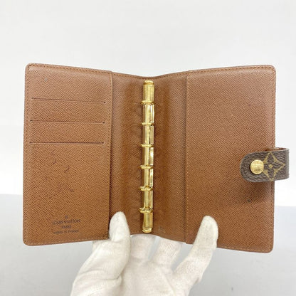 Louis Vuitton Notebook Cabas Monogram Agenda PM R20005 Brown Men Women Unisex