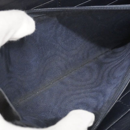 Gucci Long Wallet Gucci Guccissima 544473 Leather Navy Silver Hardware Women's