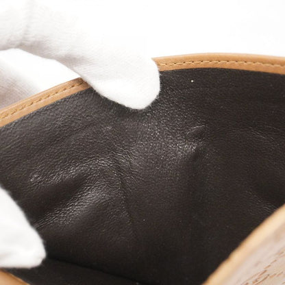 Gucci Wallet Gucci Guccissima Interlocking G 233022 Leather Brown Silver Hardware