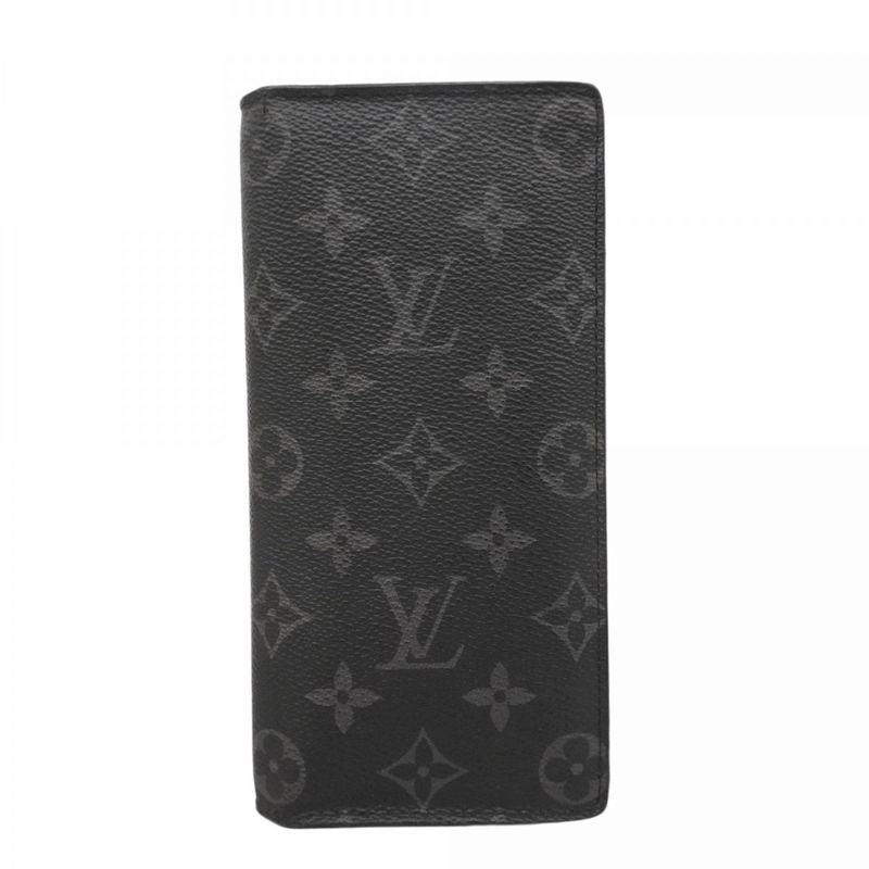 Louis Vuitton Long Wallet Monogram Eclipse Portefeuille Brother M61697 Black