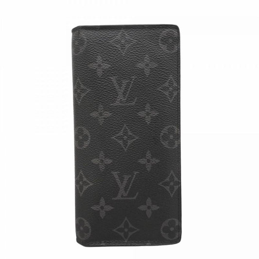 Louis Vuitton Long Wallet Monogram Eclipse Portefeuille Brother M61697 Black