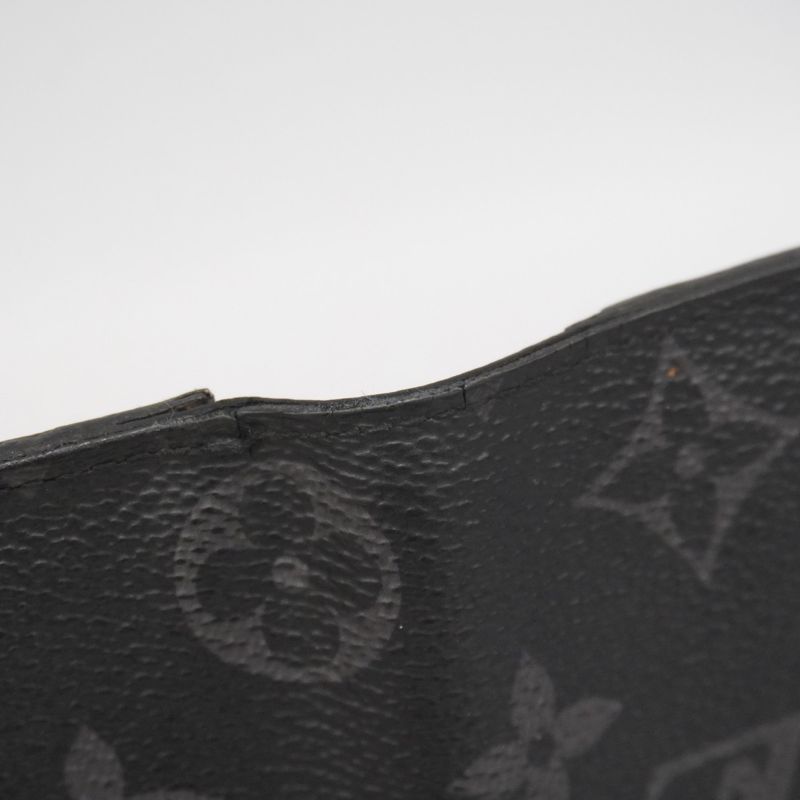Louis Vuitton Long Wallet Monogram Eclipse Portefeuille Brother M61697 Black