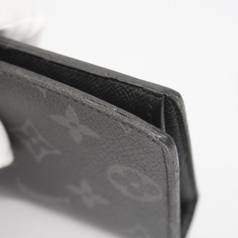 Louis Vuitton Long Wallet Monogram Eclipse Portefeuille Brother M61697 Black