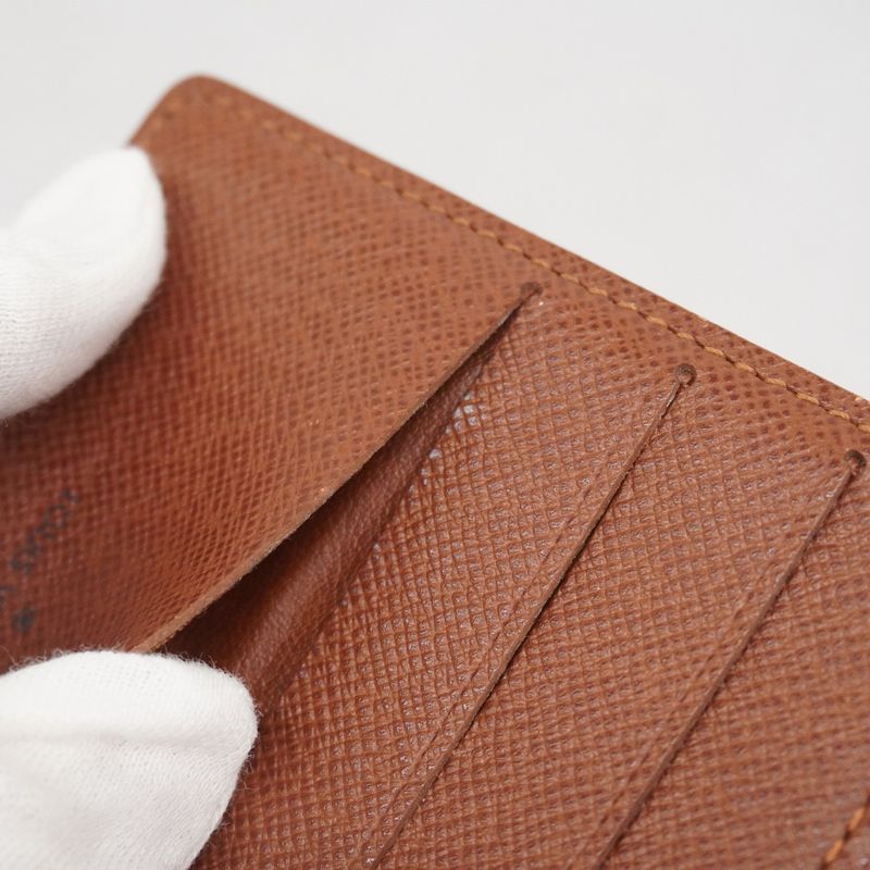 Louis Vuitton Wallet Monogram Portefeuille Marco M61675 Brown Men's