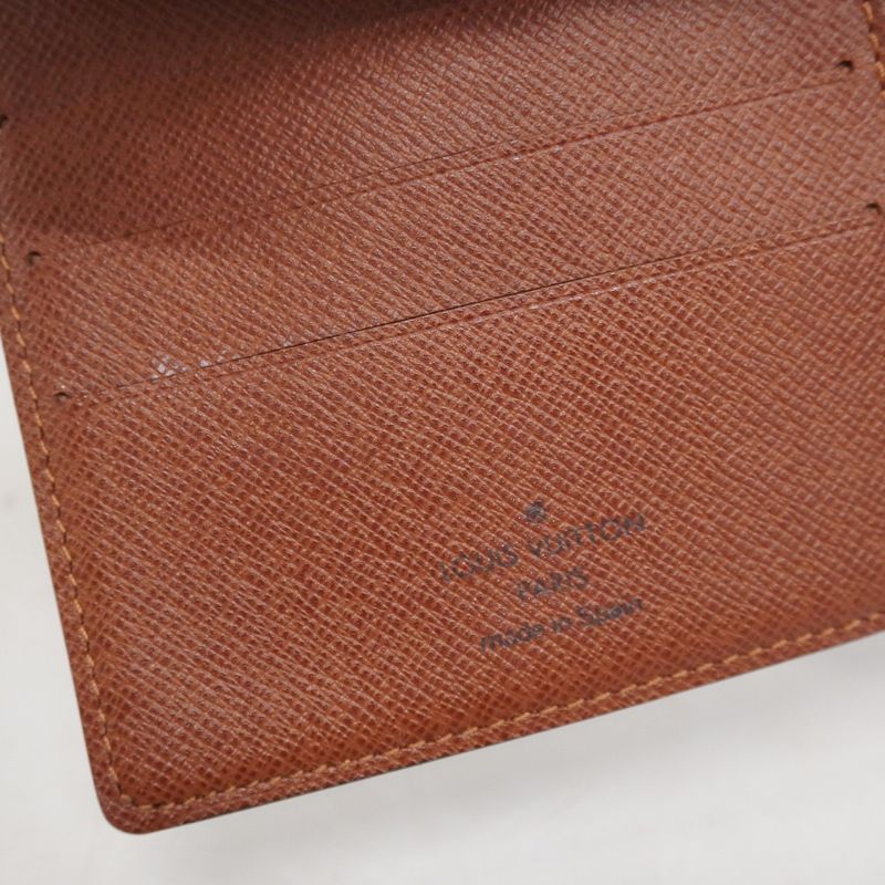 Louis Vuitton Wallet Monogram Portefeuille Marco M61675 Brown Men's