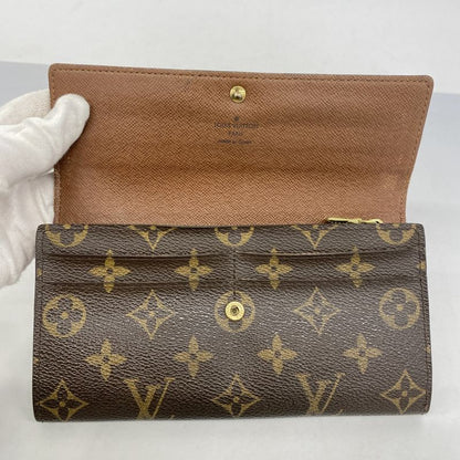 Louis Vuitton Long Wallet Monogram Portefeuille Sarah M61734 Brown Ladies