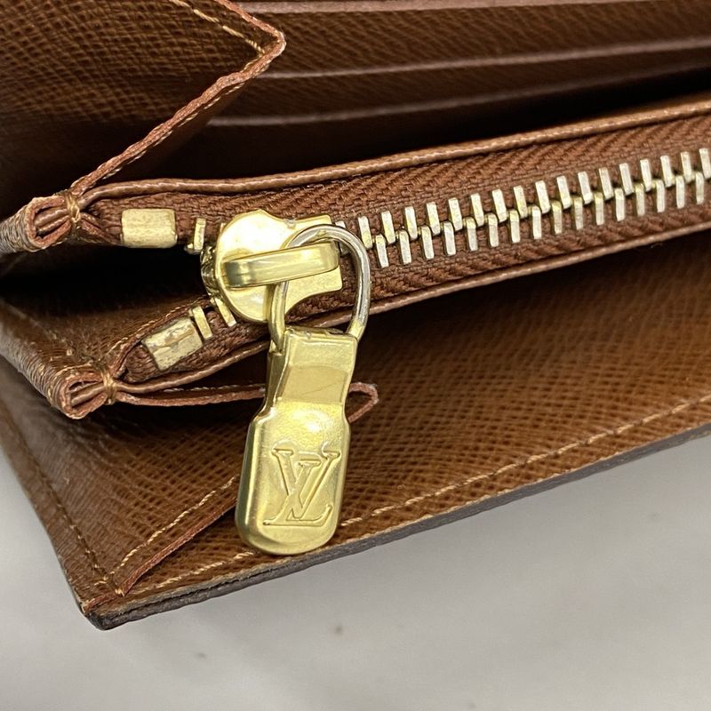 Louis Vuitton Long Wallet Monogram Portefeuille Sarah M61734 Brown Ladies