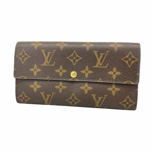 Louis Vuitton Long Wallet Monogram Portefeuille Sarah M61734 Brown Ladies
