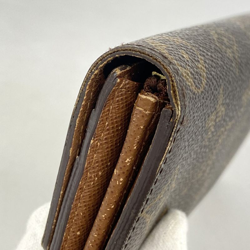 Louis Vuitton Long Wallet Monogram Portefeuille Sarah M61734 Brown Ladies