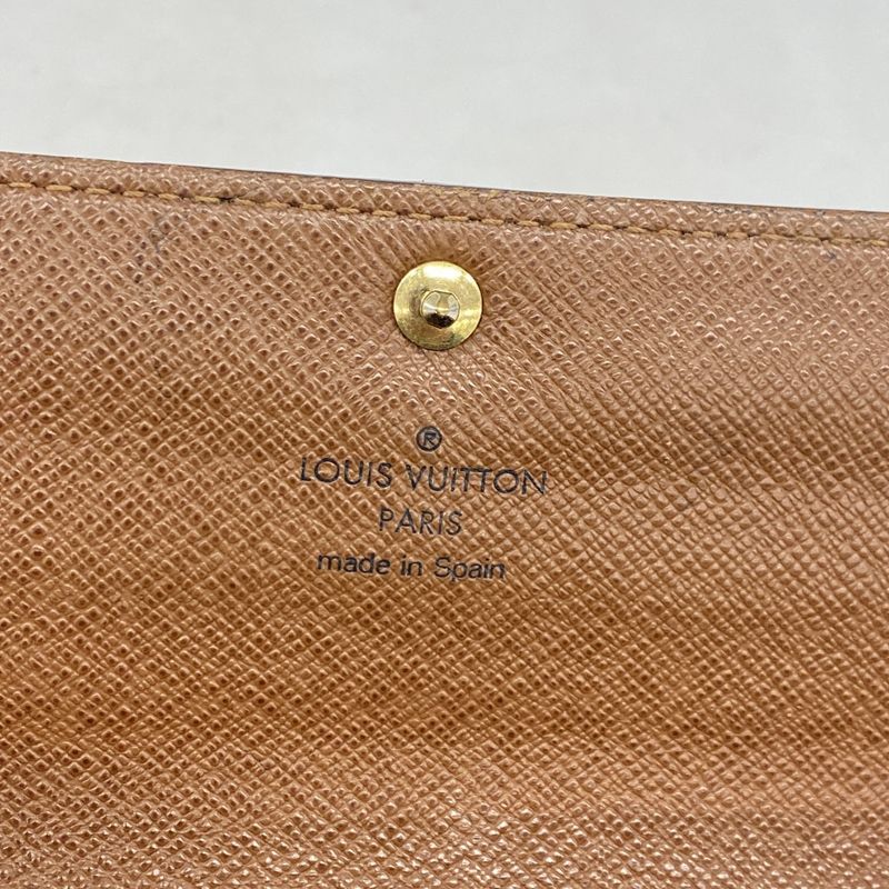 Louis Vuitton Long Wallet Monogram Portefeuille Sarah M61734 Brown Ladies