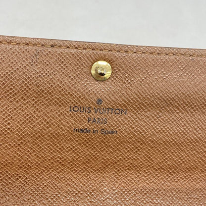 Louis Vuitton Long Wallet Monogram Portefeuille Sarah M61734 Brown Ladies