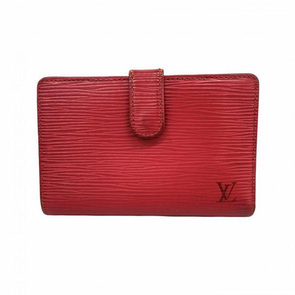 Louis Vuitton Wallet Epi Portomone Viennese M63247 Castilian Red Women's