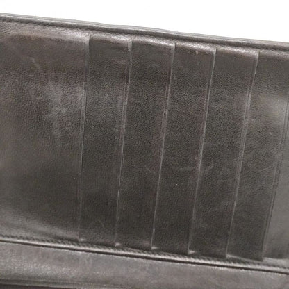 Chanel Long Wallet Lambskin Black Gold Hardware Women's