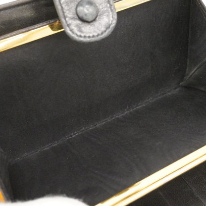 Chanel Long Wallet Lambskin Black Gold Hardware Women's