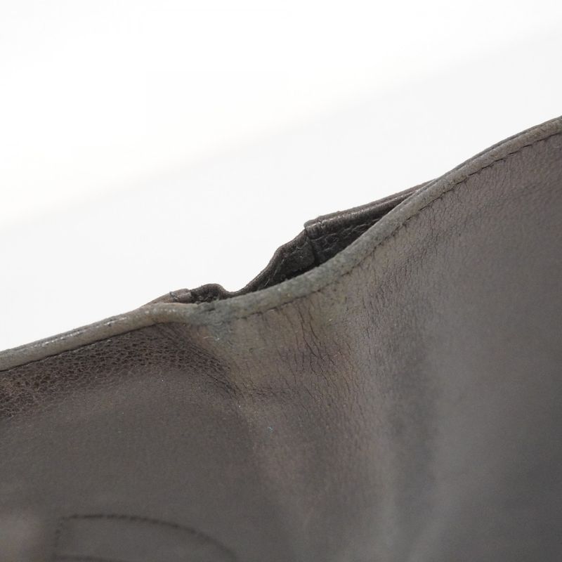 Chanel Long Wallet Lambskin Black Gold Hardware Women's