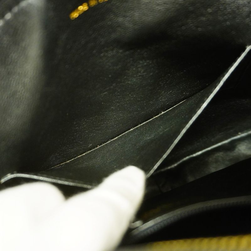 Chanel Shoulder Bag V Stitch Caviar Skin Black Gold Hardware Women's