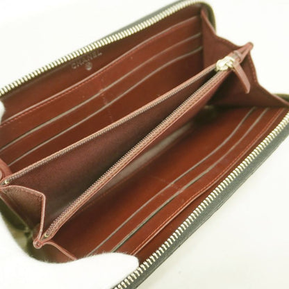 Chanel Long Wallet Matelasse Lambskin Black Silver Hardware Women's