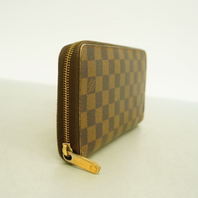 Louis Vuitton Long Wallet Damier Zippy Organizer N60003 Ebene Men's Women's