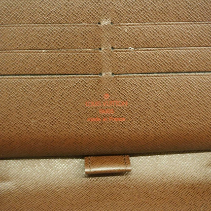 Louis Vuitton Long Wallet Damier Zippy Organizer N60003 Ebene Men's Women's