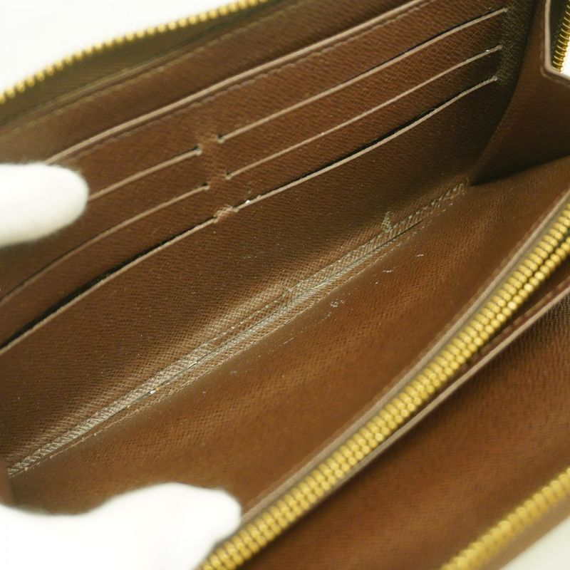 Louis Vuitton Long Wallet Damier Zippy Organizer N60003 Ebene Men's Women's