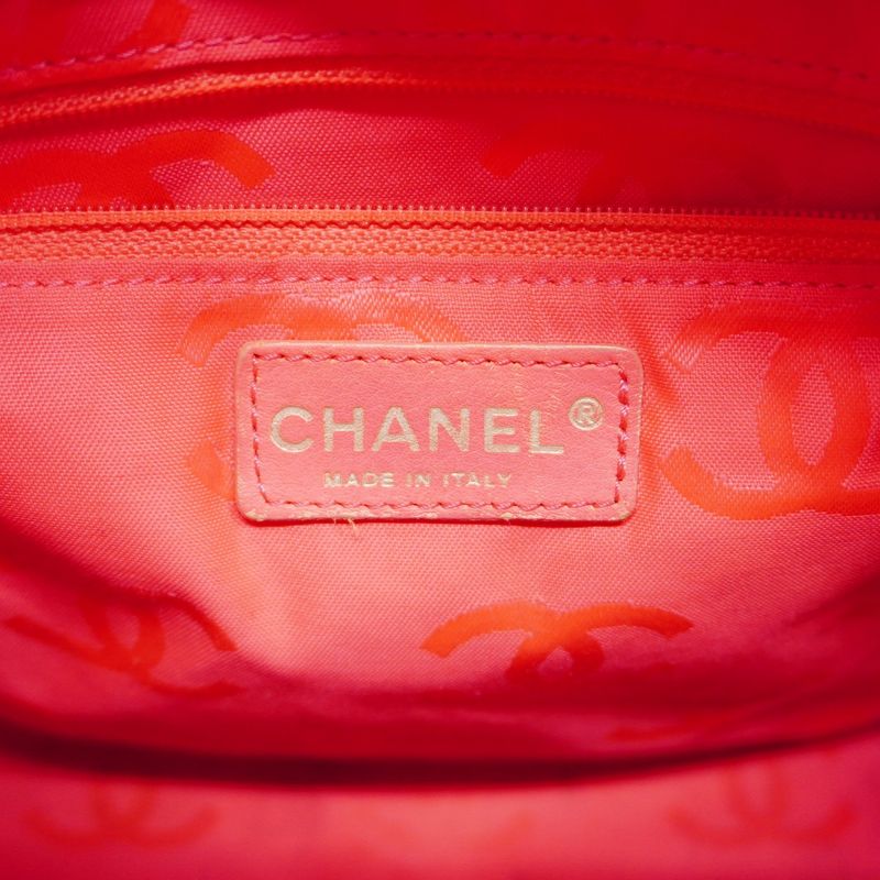 Chanel Tote Bag Cambon Lambskin White Silver Hardware Women's