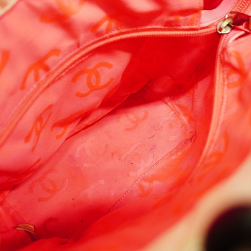 Chanel Tote Bag Cambon Lambskin White Silver Hardware Women's