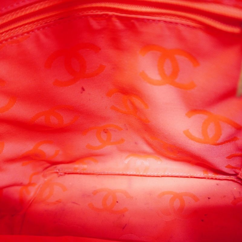 Chanel Tote Bag Cambon Lambskin White Silver Hardware Women's