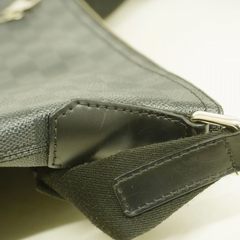 Louis Vuitton Shoulder Bag Damier Graphite Mick PM N41211 Black Men's