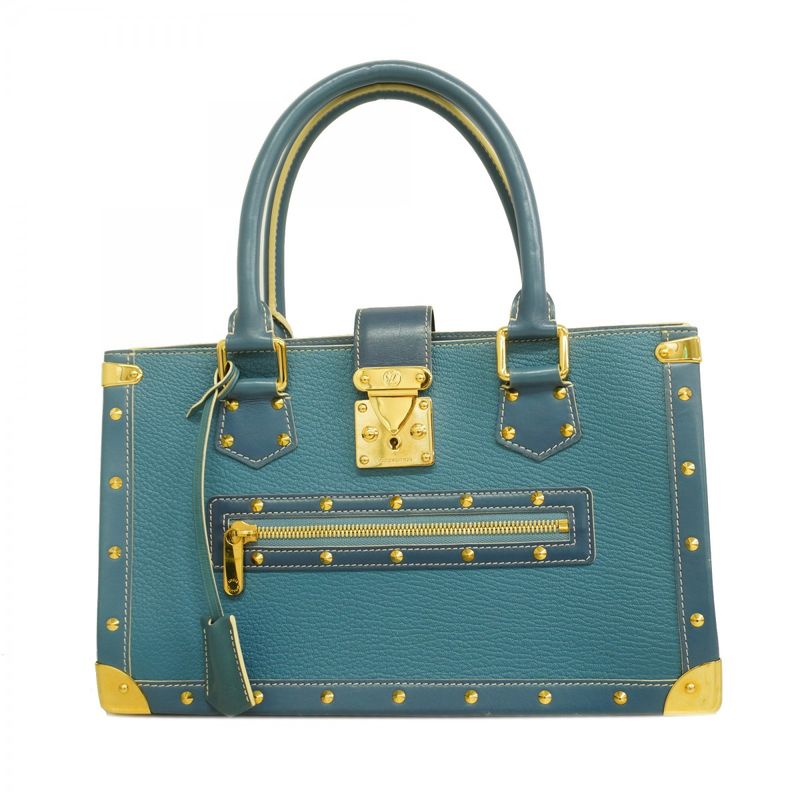 Louis Vuitton Handbag Suhari Fabureau M91813 Blue Ladies