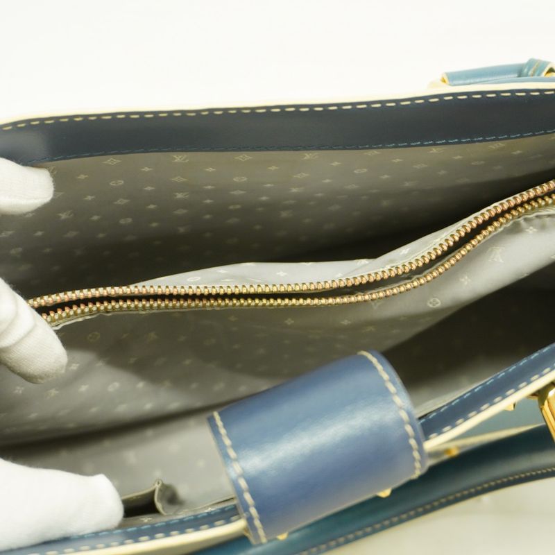 Louis Vuitton Handbag Suhari Fabureau M91813 Blue Ladies