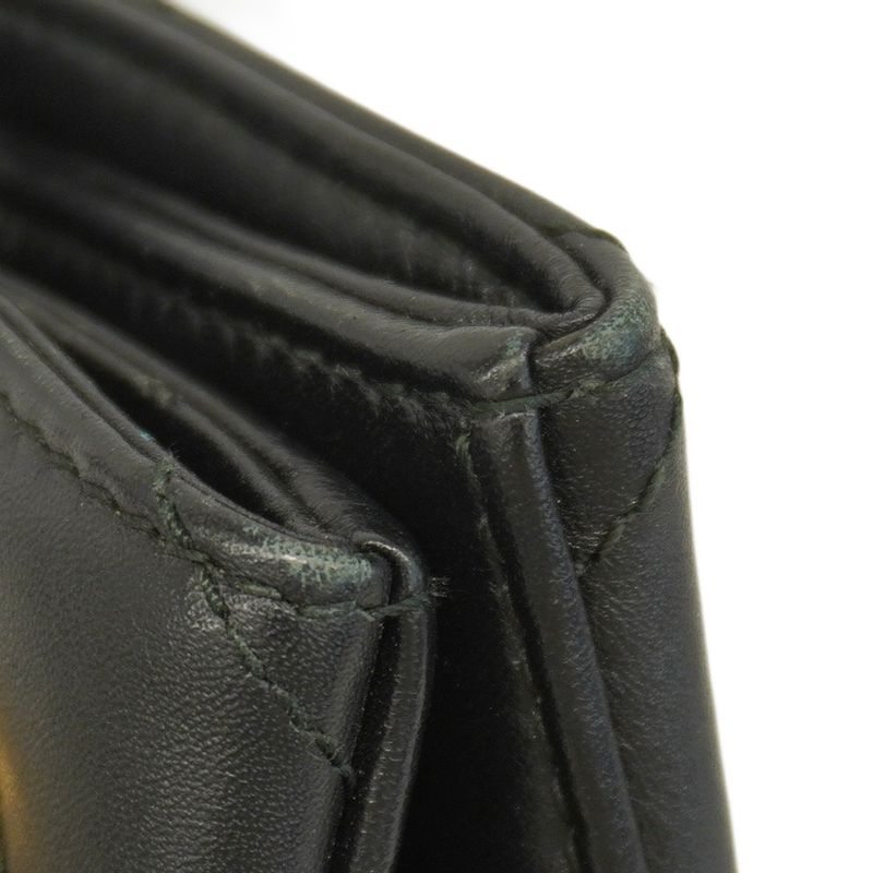 Gucci Shoulder Bag Ggmarmont 453569 Leather Black Gold Hardware Women's