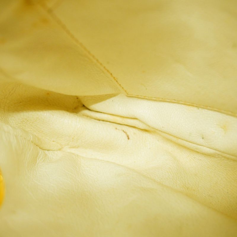 Chanel Shoulder Bag Matelasse Lambskin White Gold Hardware Women's