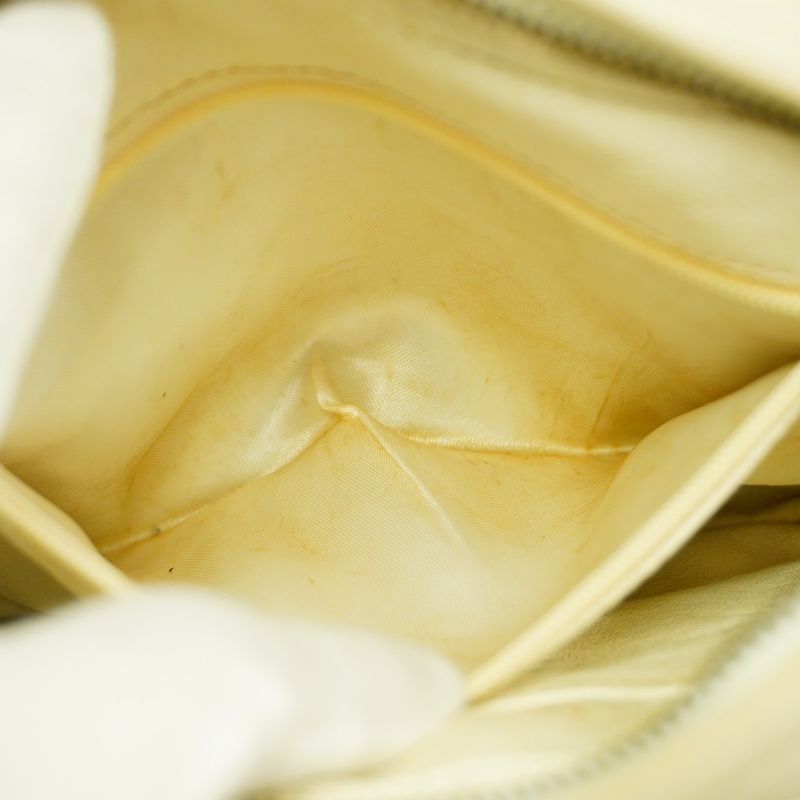 Chanel Shoulder Bag Matelasse Lambskin White Gold Hardware Women's