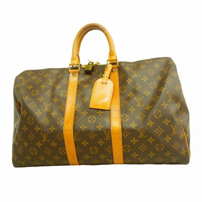 Louis Vuitton Boston Bag Monogram Keepall 45 M41428 Brown Men Women Unisex
