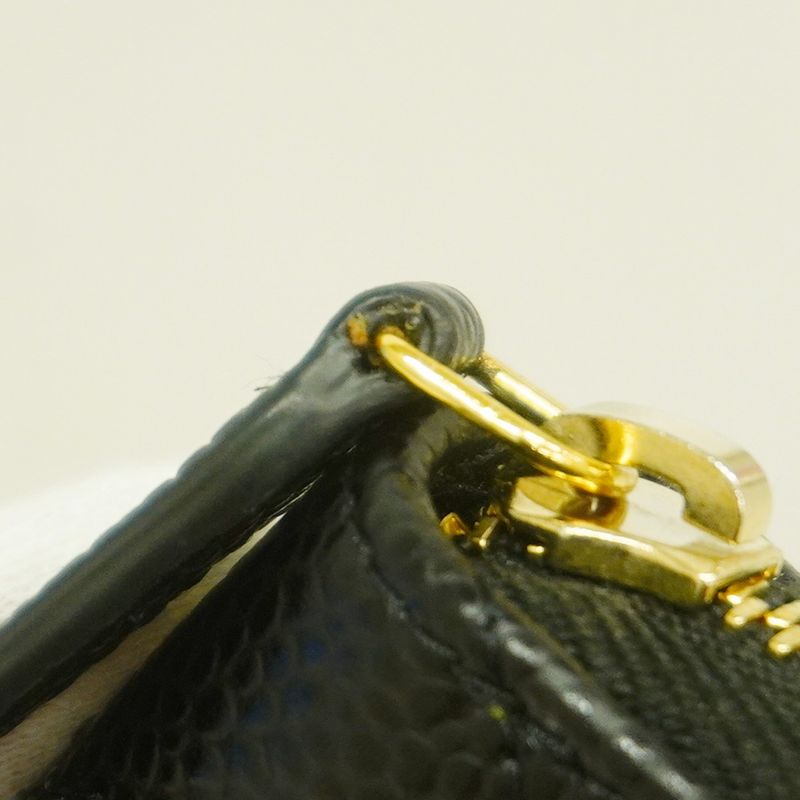 Chanel Coin Case Matelasse Caviar Skin Black Gold Hardware Women's