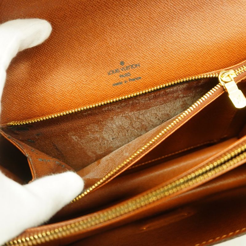 Louis Vuitton Handbag Monogram Concorde M51190 Brown Ladies