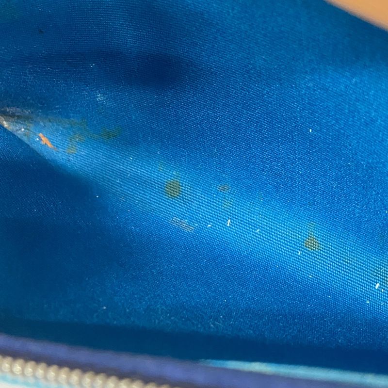 Hermes Handbag Herbag Her Bag Zip PM Toile Officier Blue Natural Silver