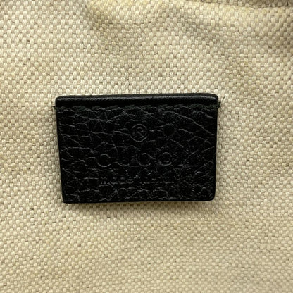 Gucci Shoulder Bag Snake 461461 Leather Black Gold Hardware Women's